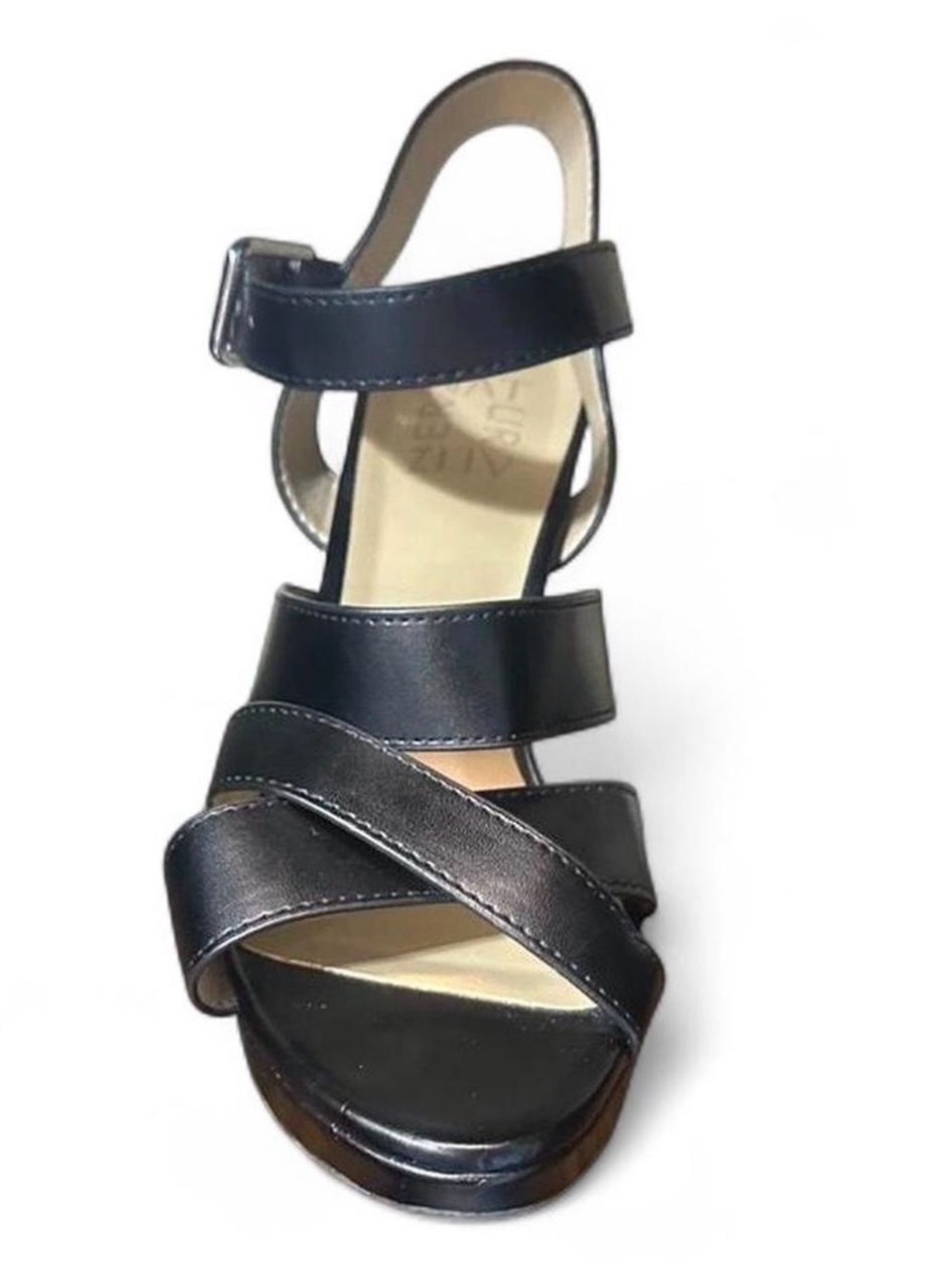 Naturalizer Black Strappy Women's Sandals with Buckle